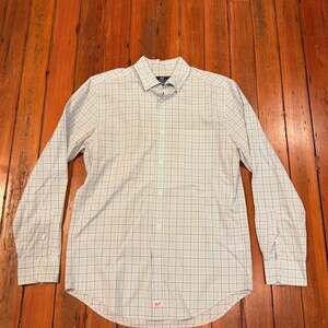 Vineyard Vines Men's Classic Fit Murray Blue Check Button Down Casual Shirt